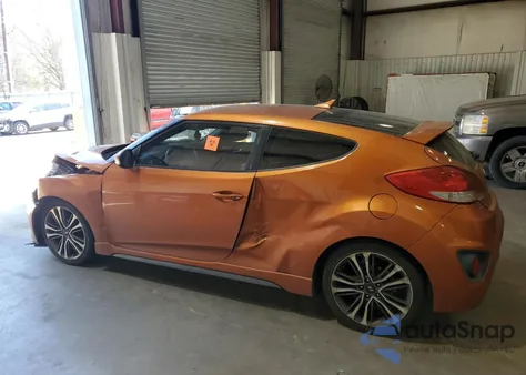 2016 Hyundai Veloster Turbo from USA, damaged, VIN KMHTC6AE2GU299488